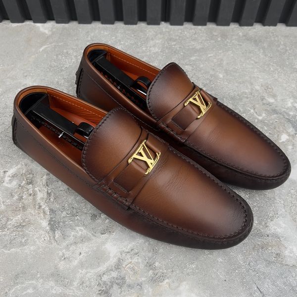 Hockenheim Moccasins Brown Patina Leather