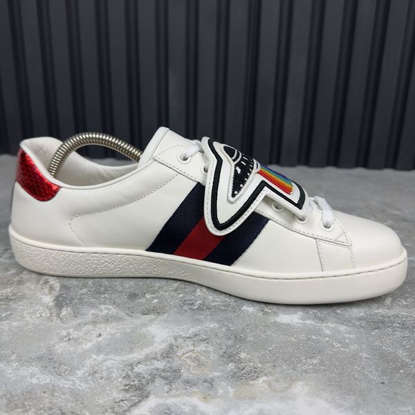 Ace Web UFO Dragon Sneaker Patch White Leather