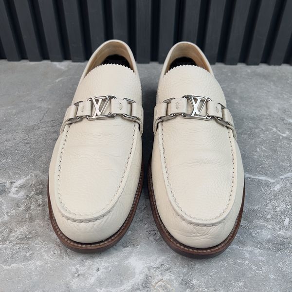 LV Major лофери білі шкіряні 3985 фото