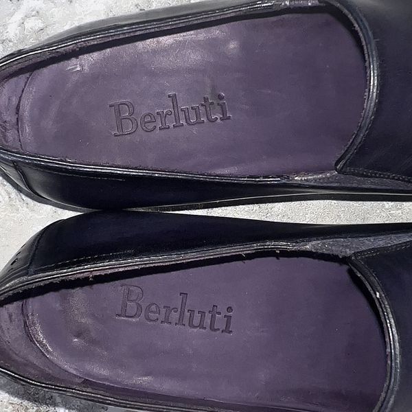 Dress Shoes Loafers Tasseled Purple Leather