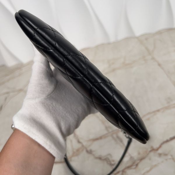 Uniform Lambskin Quilted Crossody Bag Leather