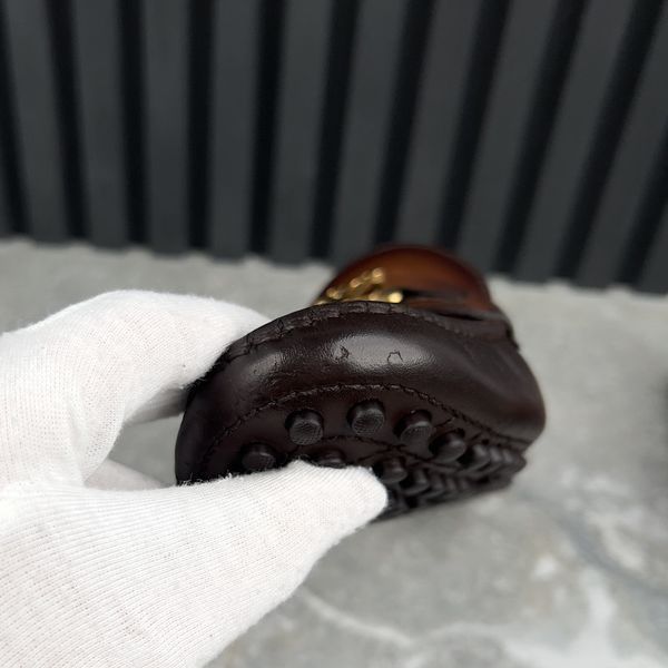 Hockenheim Moccasins Brown Patina Leather