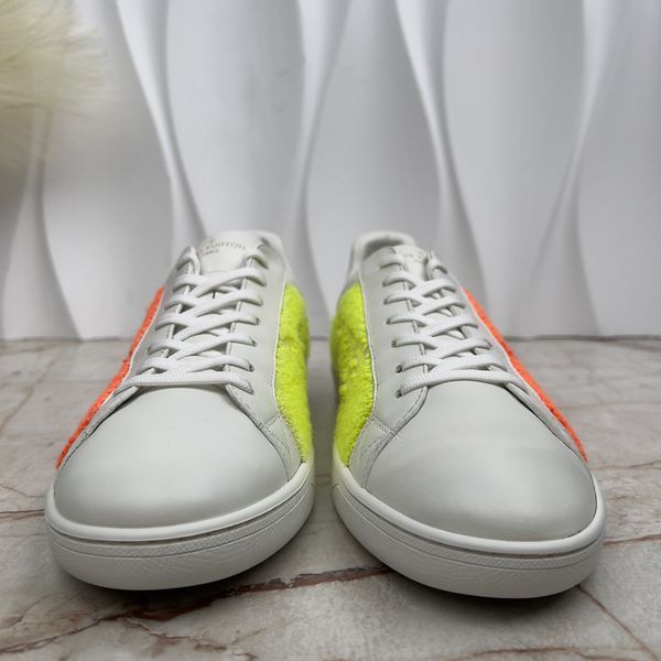 Luxembourg Sneakers Varsity Chenille White Leather
