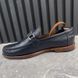 Major Loafers Blue Navy Grained Leather