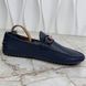Horsebit Web Driving Moccasin Blue Grain Leather