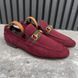 Jordaan Web Horsebit Loafers Burgundy Suede