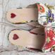 Princetown Horsebit Mule Floral White Fabric Canvas