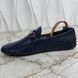 Horsebit Web Driving Moccasin Blue Grain Leather