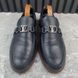 Major Loafers Blue Navy Grained Leather