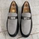 Destin Kelly Buckle H Canvas Loafers Black Сalfskin