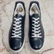 Frontrow Low Top Sneakers Dark Gray Silver Leather