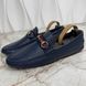 Horsebit Web Driving Moccasin Blue Grain Leather
