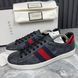 Gucci Ace Monogram Gray Leather Sneakers