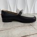 Destin Kelly Buckle H Canvas Loafers Black Сalfskin