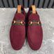 Jordaan Web Horsebit Loafers Burgundy Suede