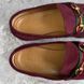 Jordaan Web Horsebit Loafers Burgundy Suede