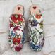Princetown Horsebit Mule Floral White Fabric Canvas