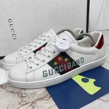 Ace Web Gucci Band Stars кросівки білі шкіряні 1425 фото