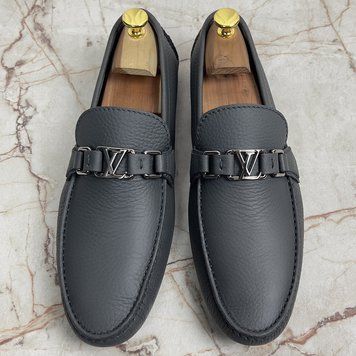 Hockenheim Driving Moccasin Gray Grain Leather