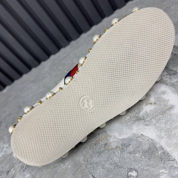 Ace Studded Pearls Sneakers White Leather