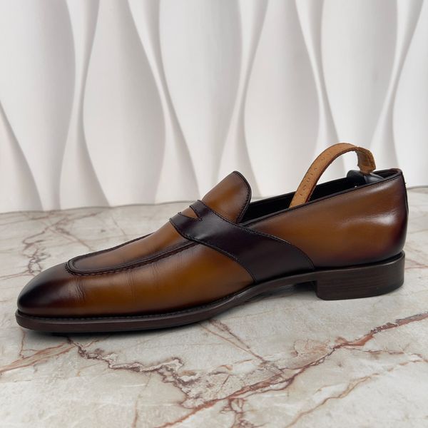 Loafers Patina Brown Leather