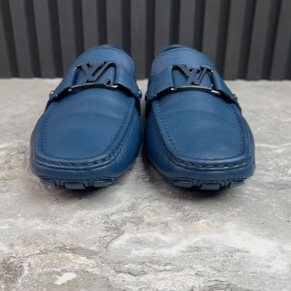 Monte Carlo Moccasins Blue Taiga Leather
