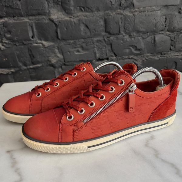 Challenge Sneakers Damier Red Nubuck