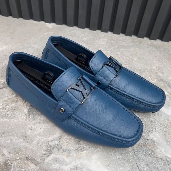 Monte Carlo Moccasins Blue Taiga Leather