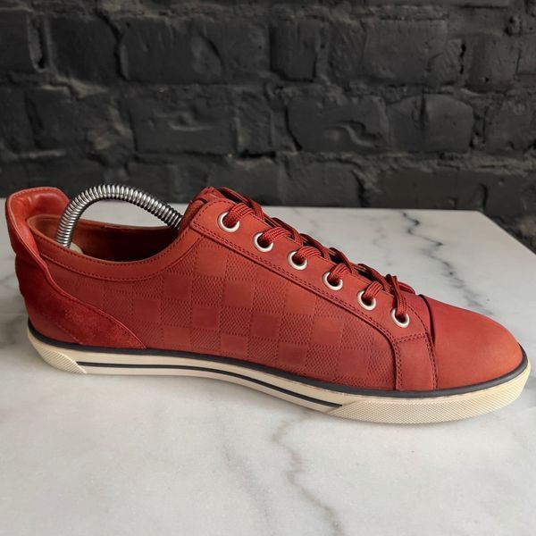 Challenge Sneakers Damier Red Nubuck