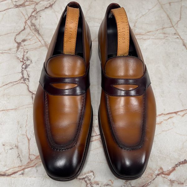 Loafers Patina Brown Leather