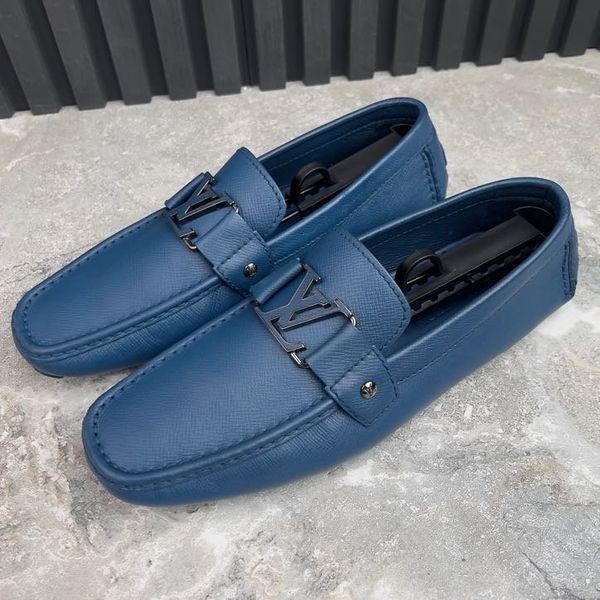 Monte Carlo Moccasins Blue Taiga Leather