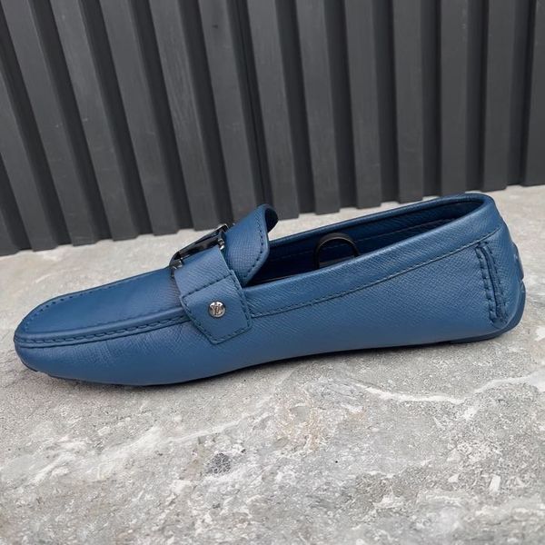 Monte Carlo Moccasins Blue Taiga Leather