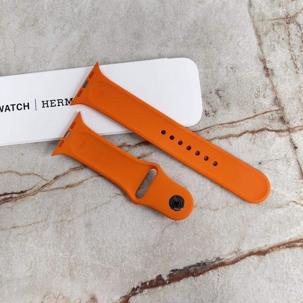 Apple Silicone Orange Ремінець для годнника 44 ММ 029 фото