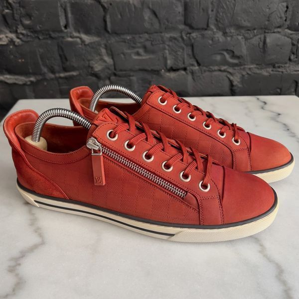 Challenge Sneakers Damier Red Nubuck