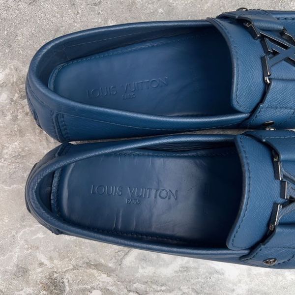 Monte Carlo Moccasins Blue Taiga Leather