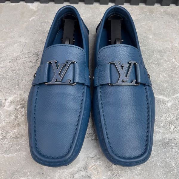Monte Carlo Moccasins Blue Taiga Leather