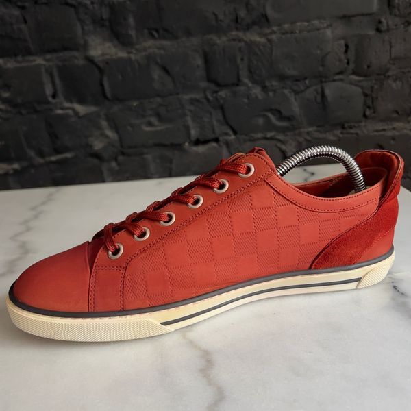 Challenge Sneakers Damier Red Nubuck