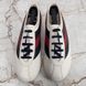 Falacer Hebron Sneakers Web Bee Embroidery White Leather