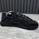 NS1 Low Top Sneakers Black Fabric Lace