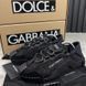 NS1 Low Top Sneakers Black Fabric Lace