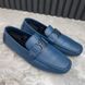 Monte Carlo Moccasins Blue Taiga Leather