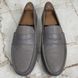 Gucci Penny Diamond Logo Moccasin Gray Leather