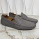 Gucci Penny Diamond Logo Moccasin Gray Leather