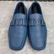 Monte Carlo Moccasins Blue Taiga Leather