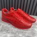 Run Away Sneakers Red Pattern Crocodile Leather