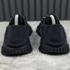 NS1 Low Top Sneakers Black Fabric Lace