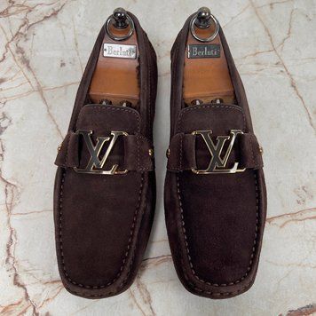 Monte Carlo Moccasins Brown Suede Fur