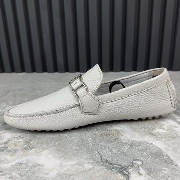 Hockenheim Driving Moccasin Gray Leather