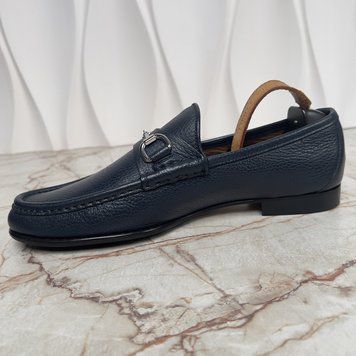 1955 Horsebit Loafers Blue Grain Leather