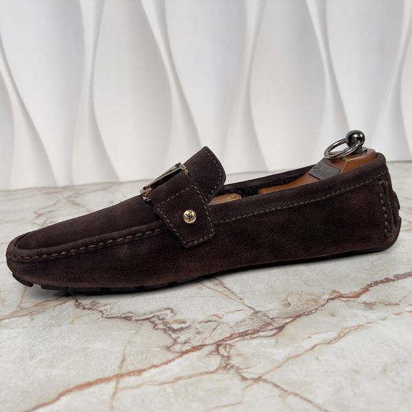 Monte Carlo Moccasins Brown Suede Fur